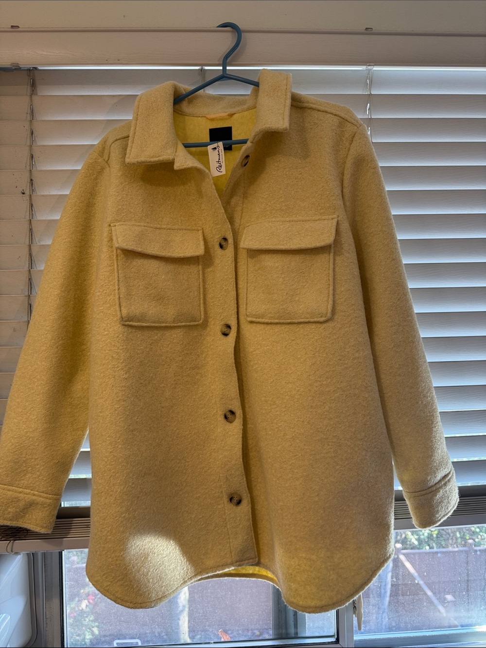 Reitmans Yellow Teddy Shacket Jacket